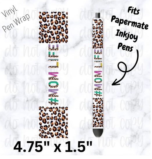 Momlife Multicolor Leopard Ink Joy Pens