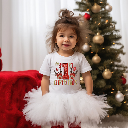 Little Girls Baby's First Christmas