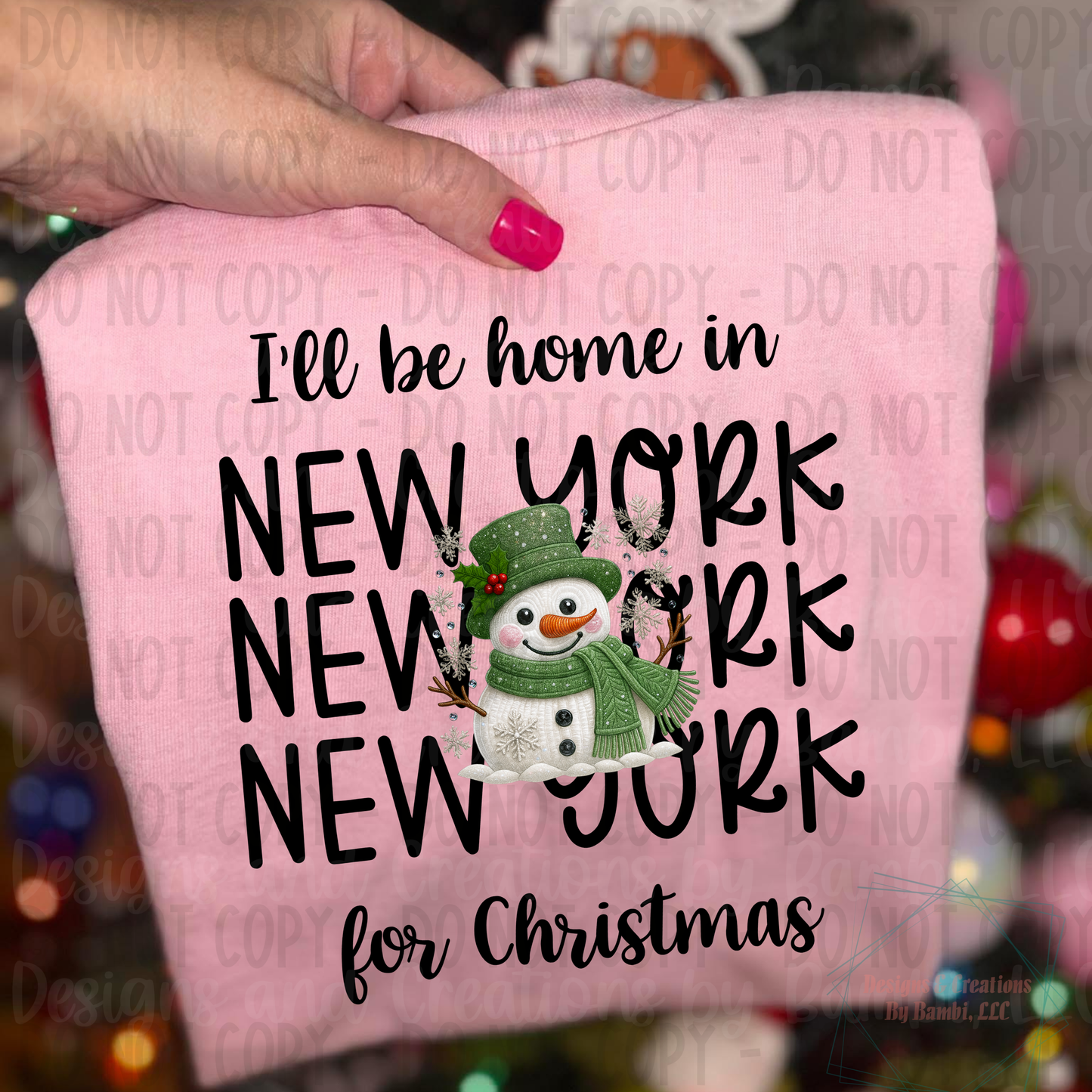 I'll Be Home in States Sage Snowman with Black Font Collection