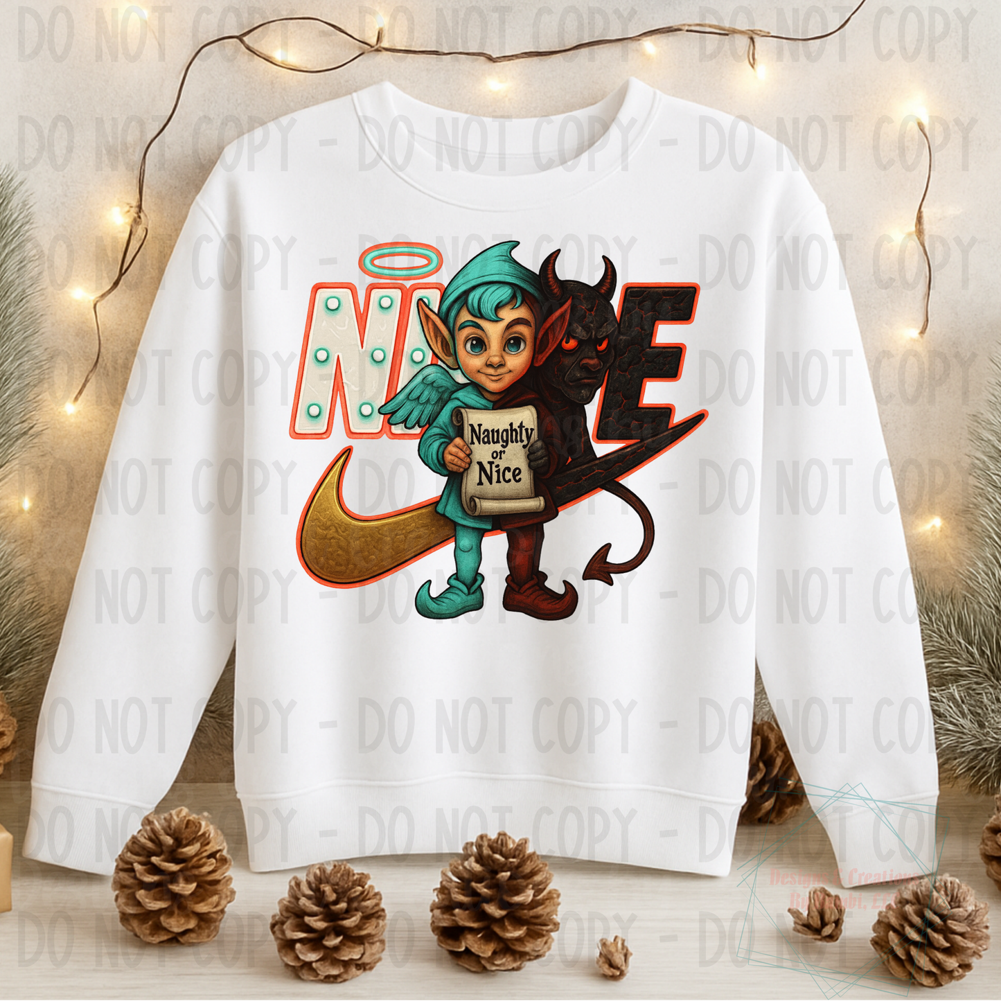 Naughty or Nice Swoosh