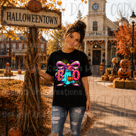 Neon Colors with Boo and Ghost