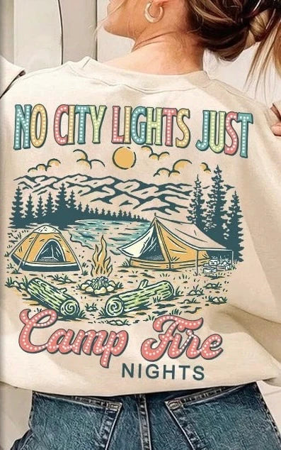 No City Lights Just Camp Fire Nights