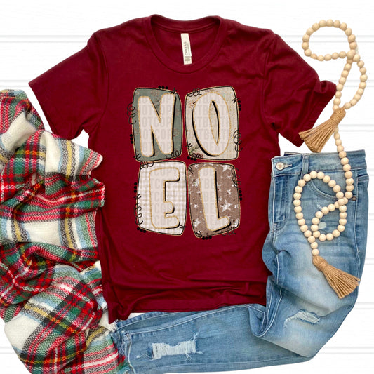 Noel in Block Letters
