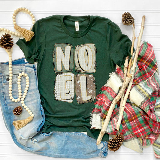 Noel in Block Letters