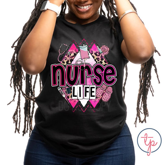 Nurse Life in Pink with Leopard