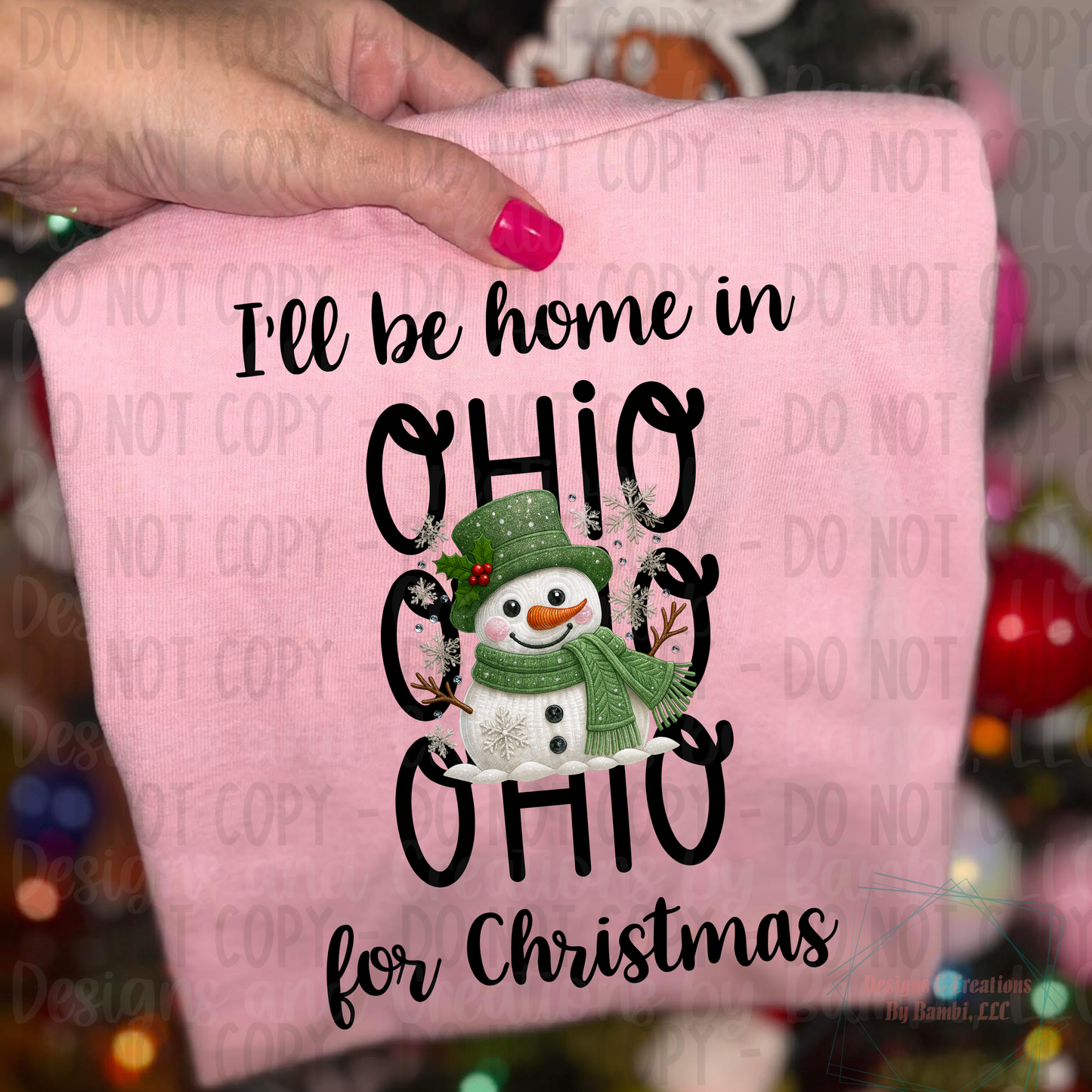 I'll Be Home in States Sage Snowman Black Font Digital Bundle