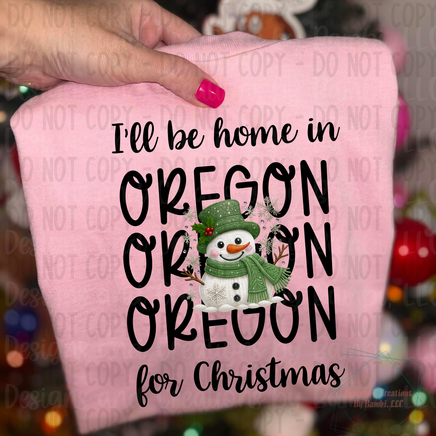 I'll Be Home in States Sage Snowman Black Font Digital Bundle