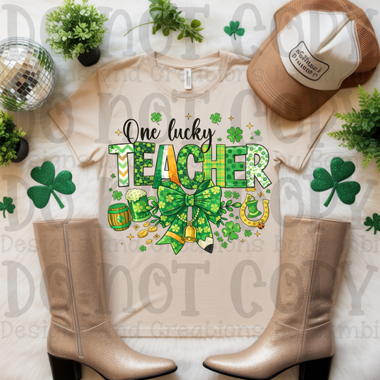 One Lucky Teacher with Horseshoe