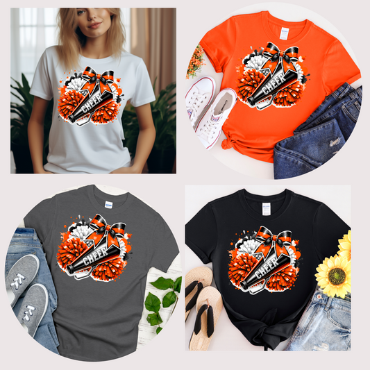 Orange Black White Cheer