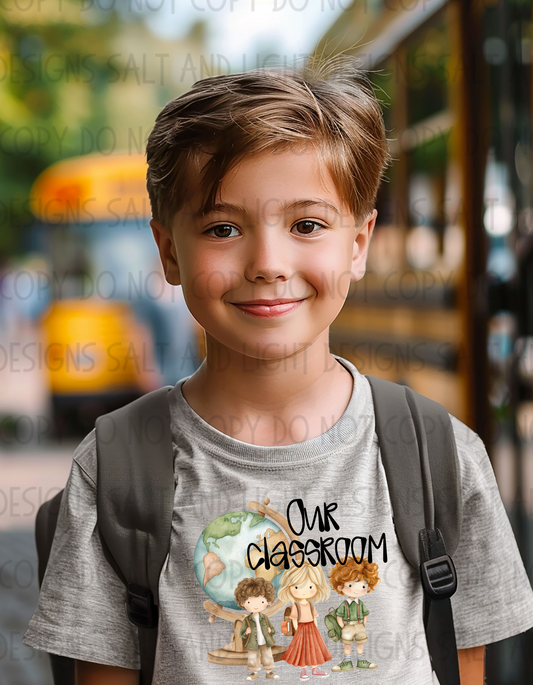 Our Classroom Black Ink with Globe