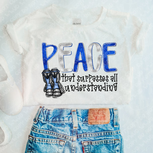 Peace Blue Font