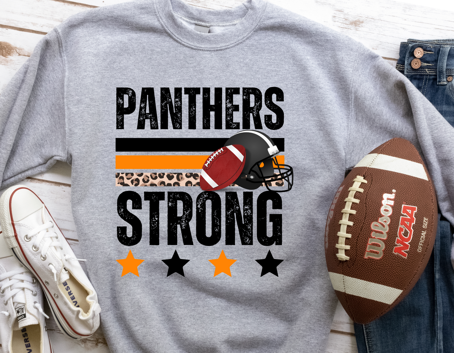 Panthers Strong with Football/Helmet