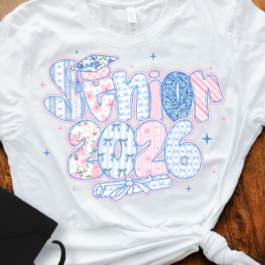 Pastel Senior 2026 with Scroll and Cap