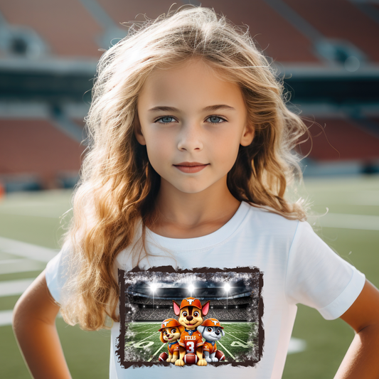 Paw Patrol Longhorns on Football Field