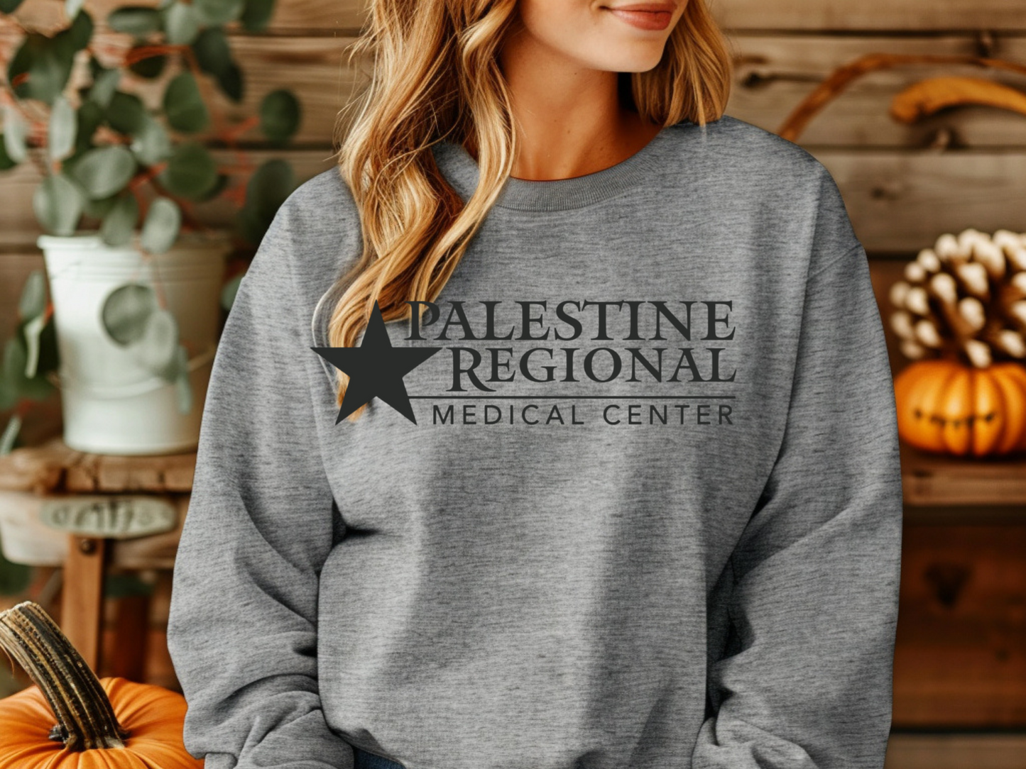 Palestine Regional Medical Center in Pewter Gray Font