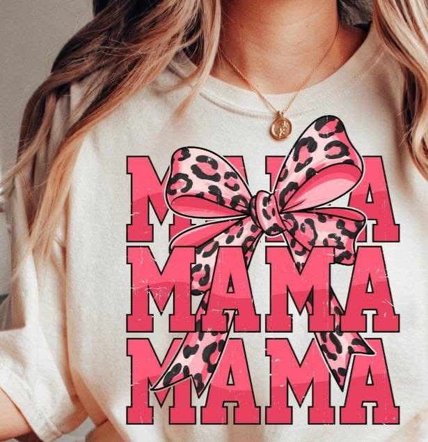 Pink Leopard Valentine Mama