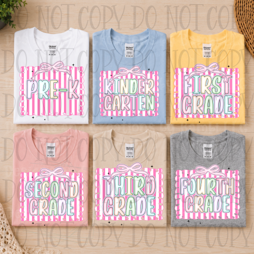 Pink Stripes with Pastel Grade Collection