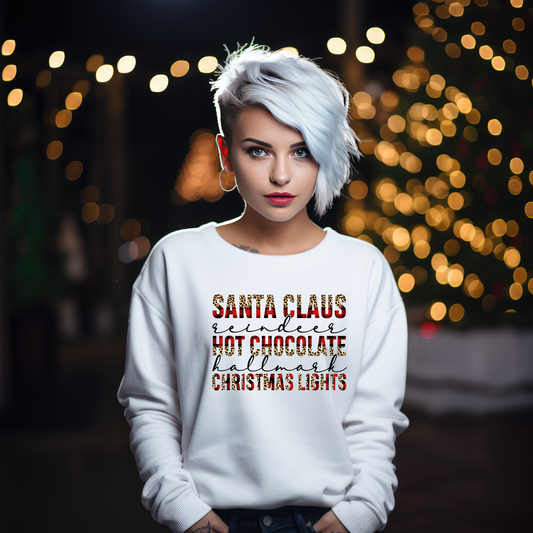 Plaid Santa Claus and Hot Chocolate