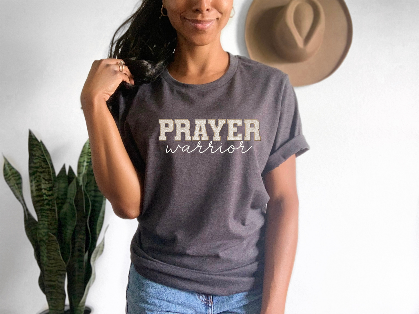 Prayer Warrior in Faux Embroidery