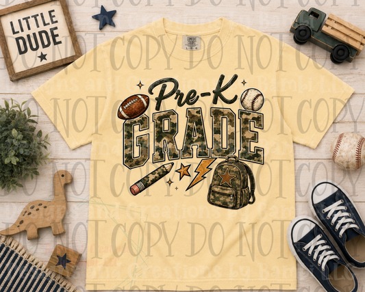 Camo School Grade Collection