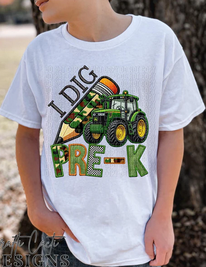I Dig Grades Tractor Camo Pencil Collection