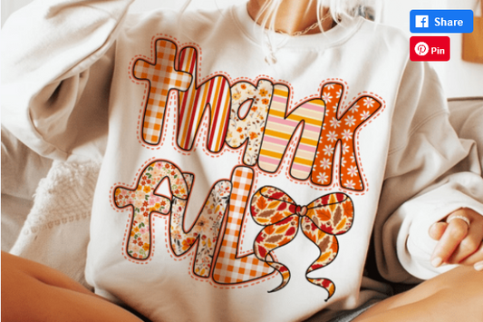 Preppy Fall Thankful