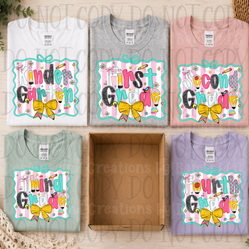 Preppy Pencil and Bow Grade Collection