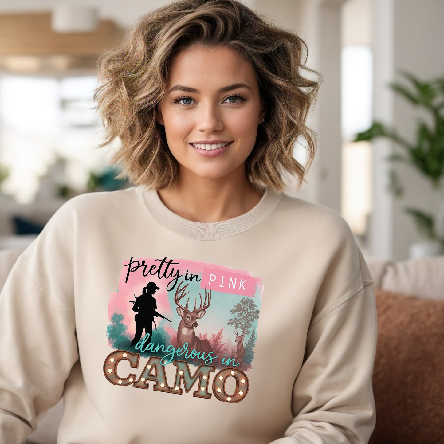 Pretty In Pink with Deer
