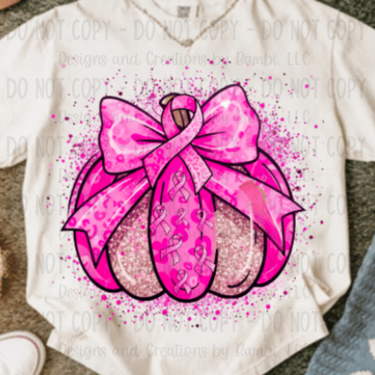 Breast Cancer Pink Pumpkin