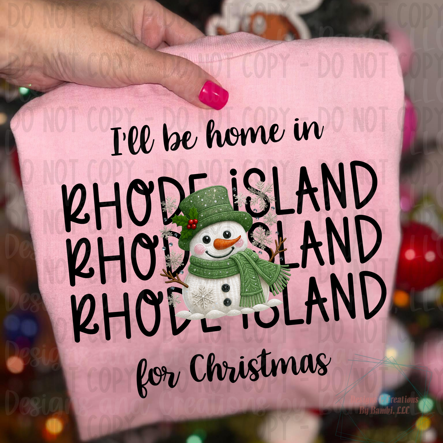 I'll Be Home in States Sage Snowman Black Font Digital Bundle