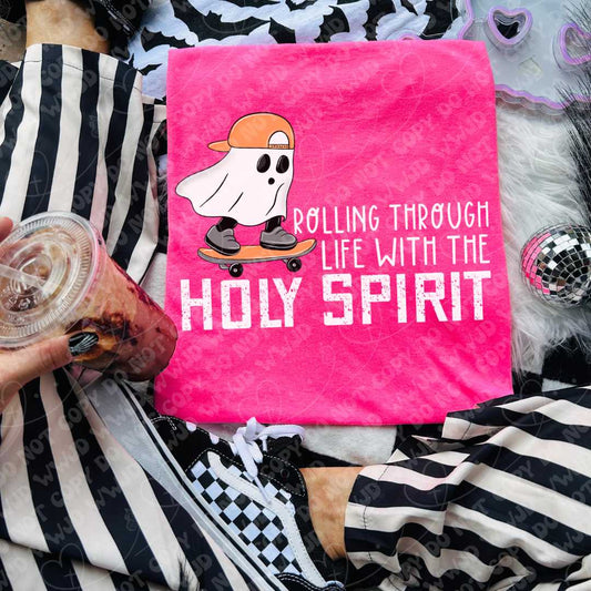 Rolling Through Life With The Holy Spirit White Font