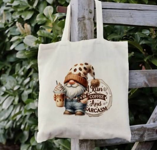 Run on Coffee and Sarcasm Book Bag