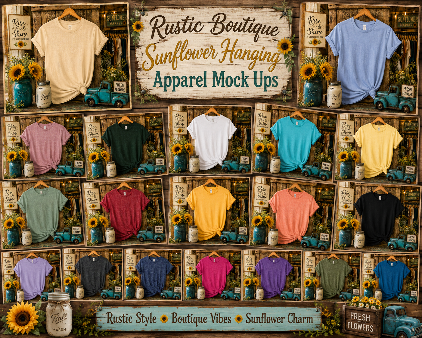 July 2026 Apparel Mock Up Monthly Drive (Large Variety of Brands and Colors)