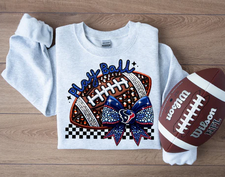 Faux Sparkle Football Collection (NFL)