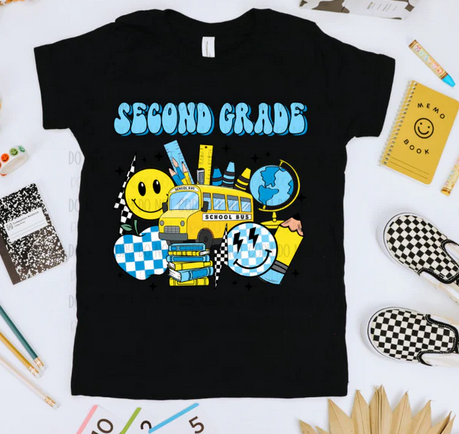 Blue Retro Collage Grades Collection