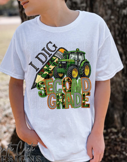 I Dig Grades Tractor Camo Pencil Collection