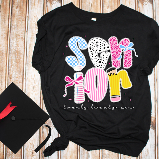 Senior 2026 in Script Font