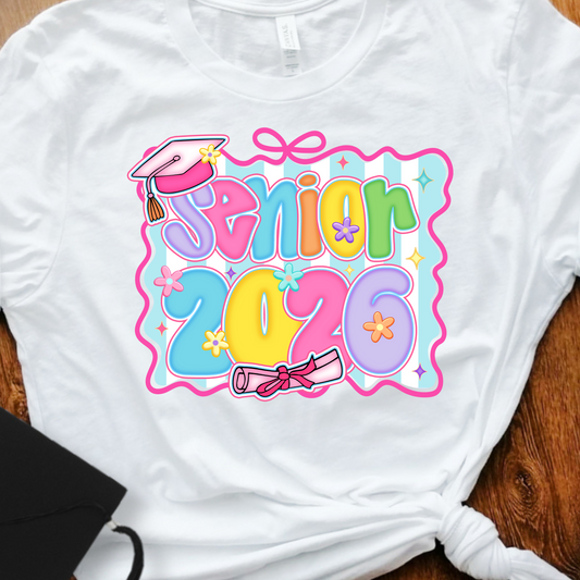 Preppy Senior 2026 with Ribbon