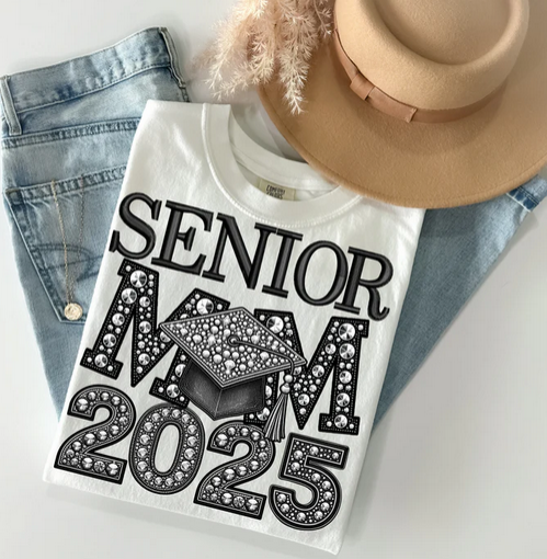 Senior Mom 2025 Rhinestone