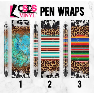 Serape and Leopard Ink Joy Pens