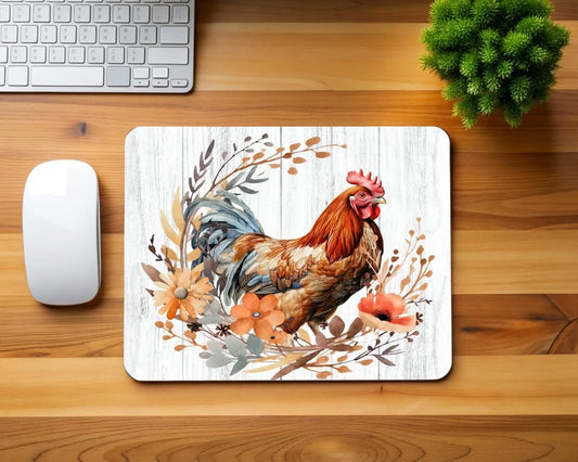 Single Rooster Mouse Pad
