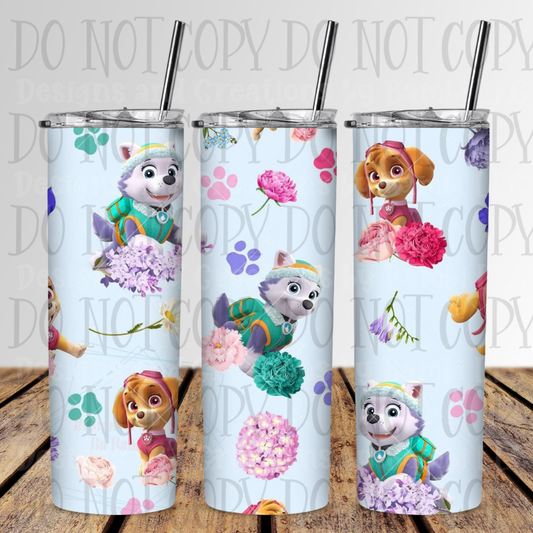 20oz Sublimation Skye and Friends Tumbler