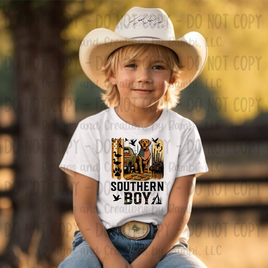 Southern Boy with Dog