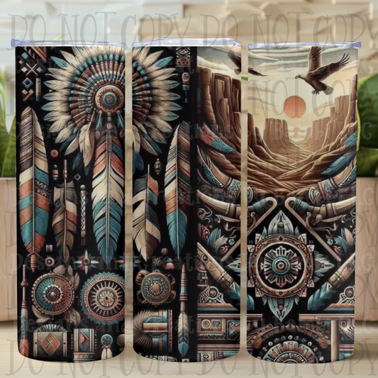 20oz Sublimation Southerwestern Aztec Tumbler
