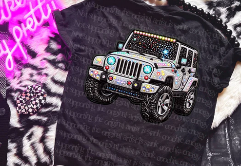 Sparkly White J