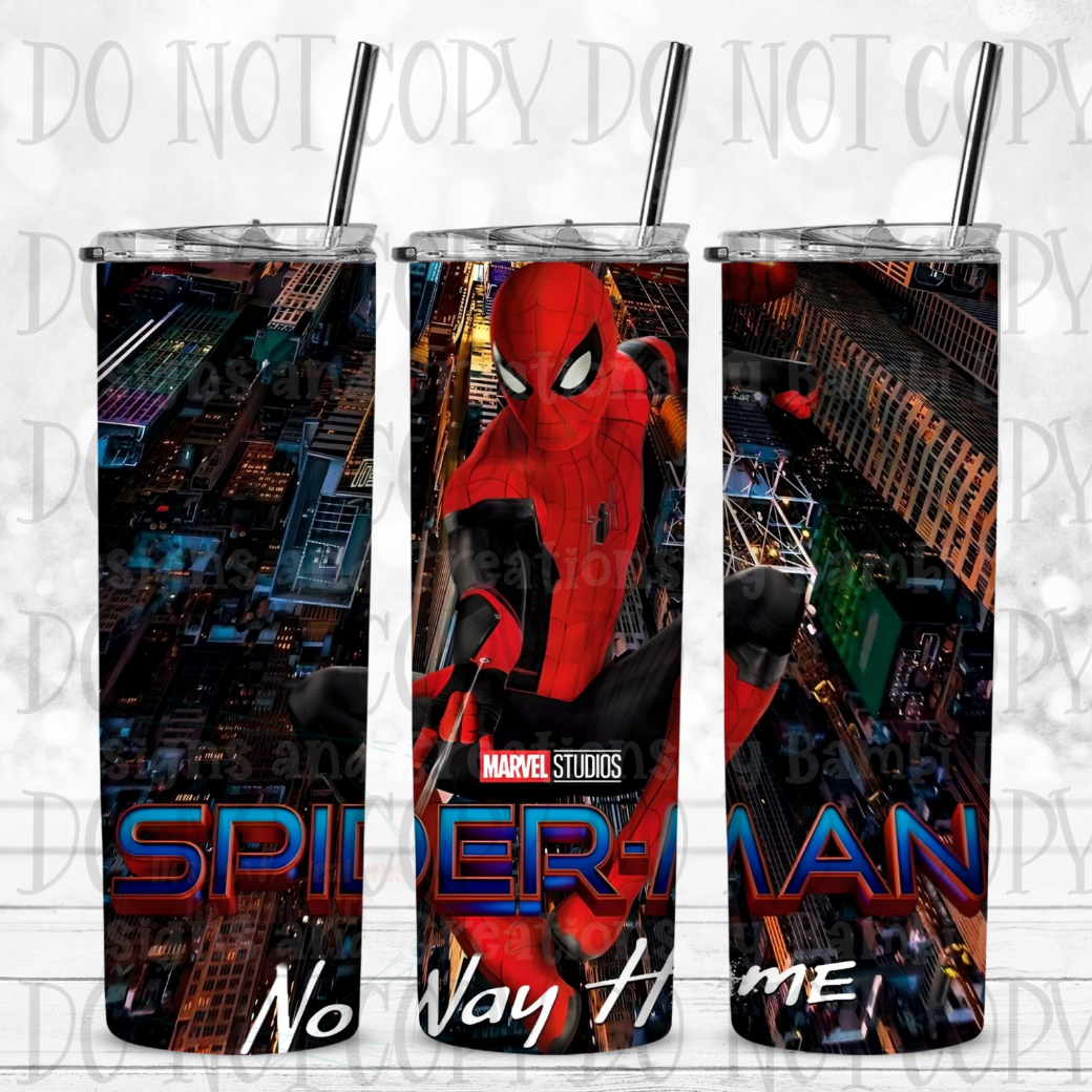 20 oz Sublimation Spidey No Way Home Tumbler