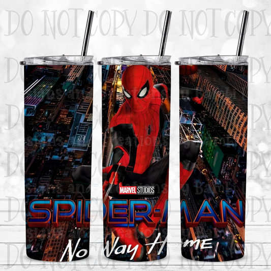 20 oz Sublimation Spidey No Way Home Tumbler