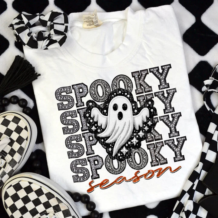 Spooky Season With Ghost Faux Rhinestones