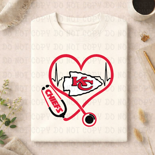 Stethoscope Heartbeat Nurse Kansas City Chiefs