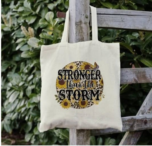Stronger Than The Storm Sunflowers Book Bag